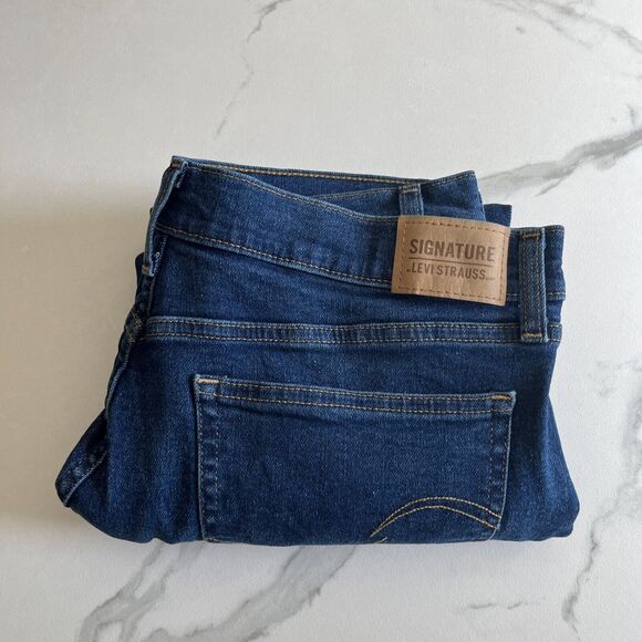 Signature by Levi Strauss Heritage High Rise Straight Leg Jeans Women's Size 33 - Picture 15 of 15